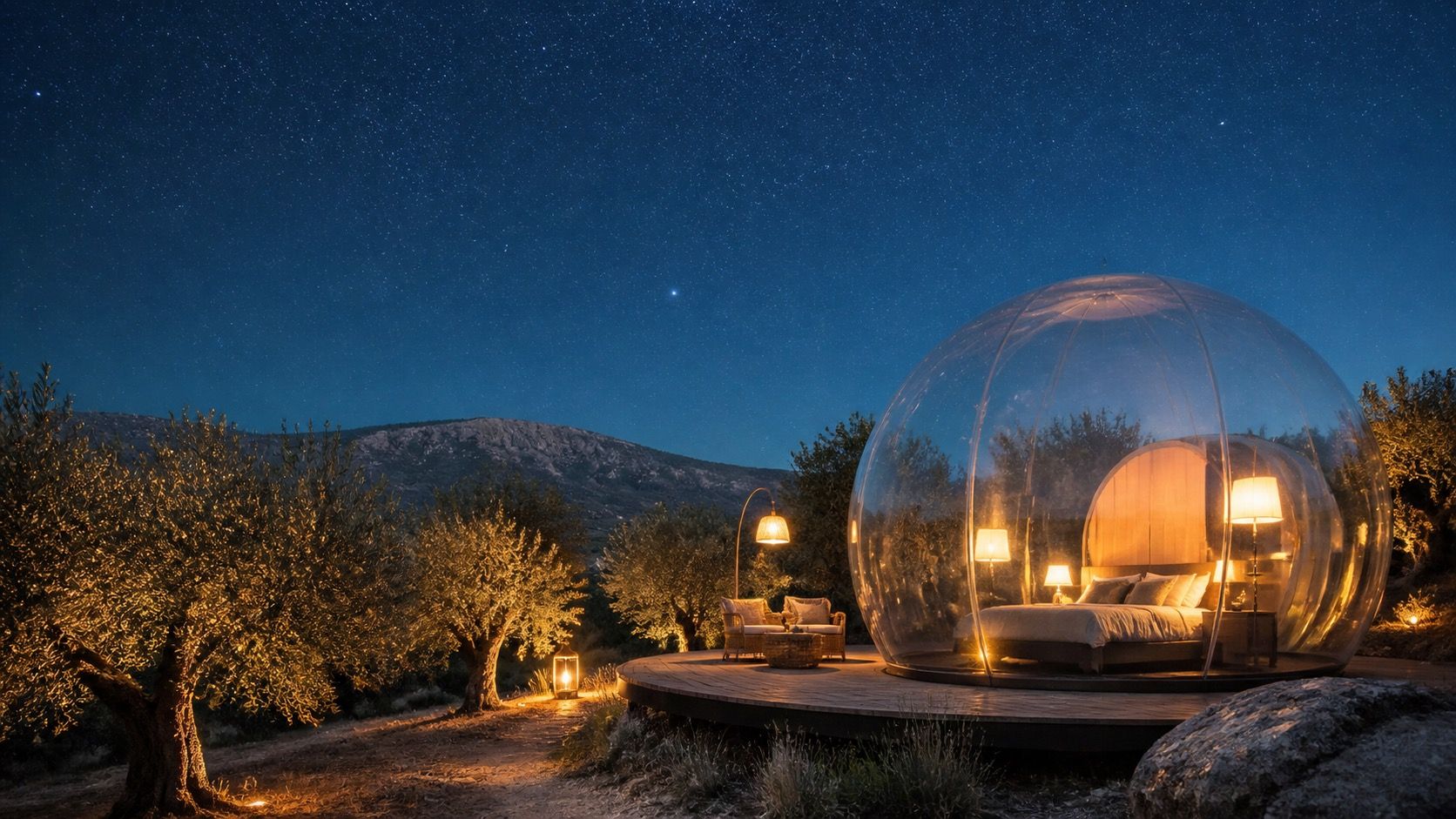 Hoteles burbuja en Andalucía